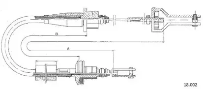 Трос, управление сцеплением CABOR купить