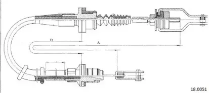 Трос, управление сцеплением CABOR купить