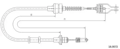 Трос, управление сцеплением CABOR купить