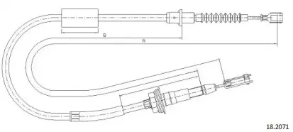 Трос, управление сцеплением CABOR купить