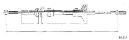 Трос, управление сцеплением CABOR купить