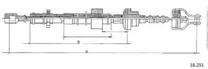Трос, управление сцеплением CABOR купить