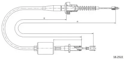 Трос, управление сцеплением CABOR купить