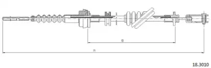 Трос, управление сцеплением CABOR купить