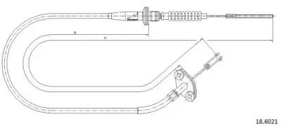 Трос, управление сцеплением CABOR купить