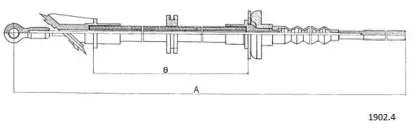 Трос, управление сцеплением CABOR купить