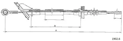 Трос, управление сцеплением CABOR купить