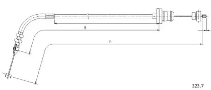 Тросик газа CABOR купить