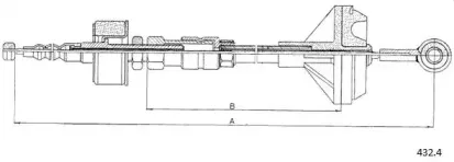 Трос, управление сцеплением CABOR купить