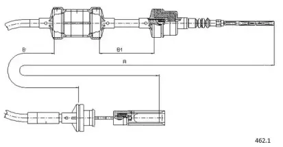Трос, управление сцеплением CABOR купить
