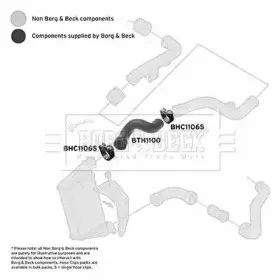 Трубка нагнетаемого воздуха BORG & BECK купить