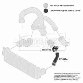 Трубка нагнетаемого воздуха BORG & BECK купить