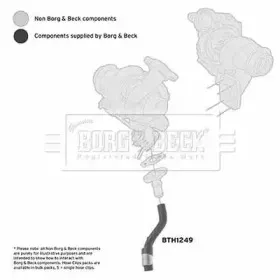 Трубка нагнетаемого воздуха BORG & BECK купить