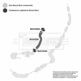 Трубка нагнетаемого воздуха BORG & BECK купить