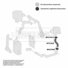 Трубка нагнетаемого воздуха BORG & BECK купить