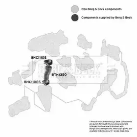 Трубка нагнетаемого воздуха BORG & BECK купить