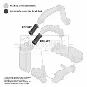 Трубка нагнетаемого воздуха BORG & BECK купить