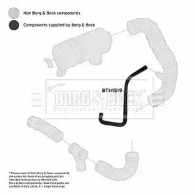 Трубка нагнетаемого воздуха BORG & BECK купить