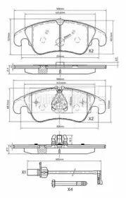 Комплект тормозных колодок, дисковый тормоз BORG & BECK купить