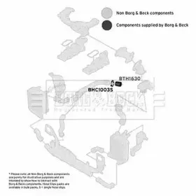 Трубка нагнетаемого воздуха BORG & BECK купить