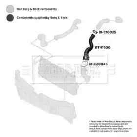 Трубка нагнетаемого воздуха BORG & BECK купить