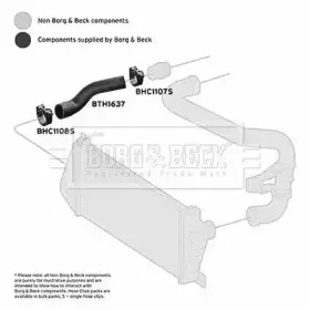 Трубка нагнетаемого воздуха BORG & BECK купить