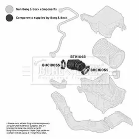 Рукав воздухозаборника, воздушный фильтр BORG & BECK купить