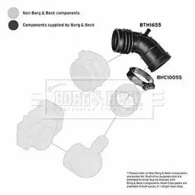 Рукав воздухозаборника, воздушный фильтр BORG & BECK купить