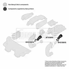 Трубка нагнетаемого воздуха BORG & BECK купить