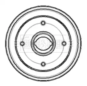 Тормозной барабан BORG & BECK купить