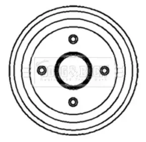 Тормозной барабан BORG & BECK купить