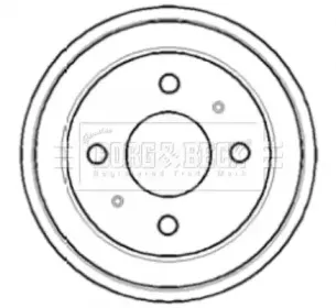 Тормозной барабан BORG & BECK купить