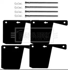 Комплектующие, колодки дискового тормоза BORG & BECK купить