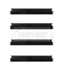 Комплектующие, колодки дискового тормоза BORG & BECK купить