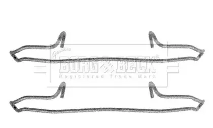 Комплектующие, колодки дискового тормоза BORG & BECK купить