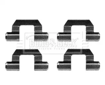 Комплектующие, колодки дискового тормоза BORG & BECK купить