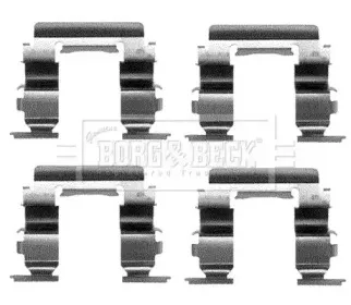 Комплектующие, колодки дискового тормоза BORG & BECK купить