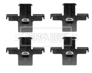 Комплектующие, колодки дискового тормоза BORG & BECK купить