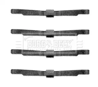 Комплектующие, колодки дискового тормоза BORG & BECK купить