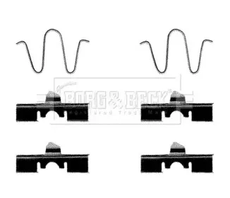 Комплектующие, колодки дискового тормоза BORG & BECK купить