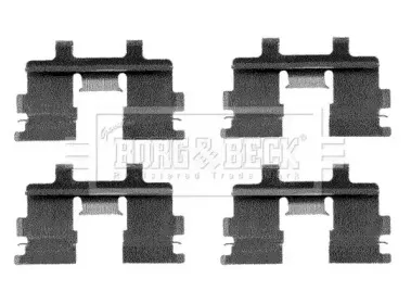 Комплектующие, колодки дискового тормоза BORG & BECK купить