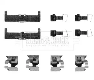 Комплектующие, колодки дискового тормоза BORG & BECK купить
