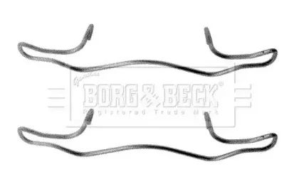 Комплектующие, колодки дискового тормоза BORG & BECK купить