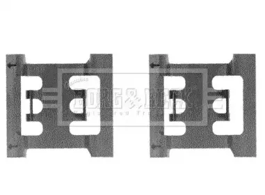 Комплектующие, колодки дискового тормоза BORG & BECK купить