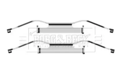 Комплектующие, колодки дискового тормоза BORG & BECK купить