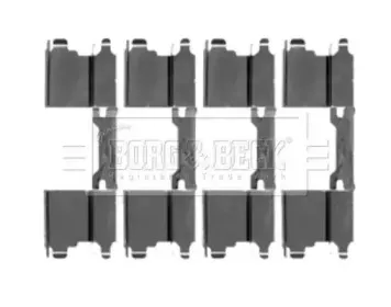 Комплектующие, колодки дискового тормоза BORG & BECK купить