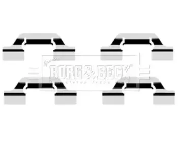 Комплектующие, колодки дискового тормоза BORG & BECK купить