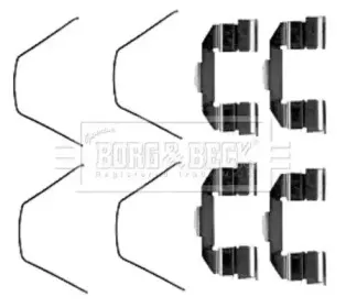 Комплектующие, колодки дискового тормоза BORG & BECK купить