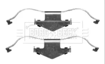 Комплектующие, колодки дискового тормоза BORG & BECK купить