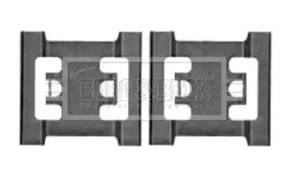 Комплектующие, колодки дискового тормоза BORG & BECK купить